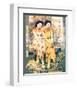 Two Shanghai Ladies with Flowers-null-Framed Premium Giclee Print