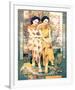 Two Shanghai Ladies with Flowers-null-Framed Premium Giclee Print