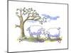 Two Sheep-Jennifer Zsolt-Mounted Giclee Print