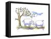 Two Sheep-Jennifer Zsolt-Framed Stretched Canvas