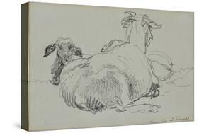 Two Sheep-John Linnell-Stretched Canvas