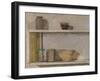 Two Shelves and Bowls-William Packer-Framed Giclee Print