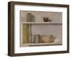 Two Shelves and Bowls-William Packer-Framed Giclee Print