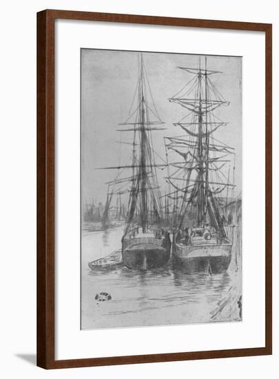 'Two Ships', 1875-James Abbott McNeill Whistler-Framed Giclee Print