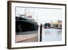 Two Ships in an Industrial Harbour on a Sunny Day-Torsten Richter-Framed Photographic Print