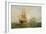 Two Ships Passing at Sunset-Claude T. Stanfield Moore-Framed Giclee Print