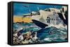 Two Short Sunderlands Rescuing Crew, 1940-null-Framed Stretched Canvas