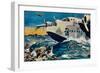 Two Short Sunderlands Rescuing Crew, 1940-null-Framed Giclee Print