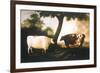 Two Shorthorn Cattle, 1806-Thomas Harrington Wilson-Framed Giclee Print