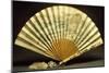 Two-Sided Fan with Wooden Slats-null-Mounted Giclee Print