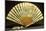 Two-Sided Fan with Wooden Slats-null-Mounted Giclee Print