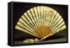 Two-Sided Fan with Wooden Slats-null-Framed Stretched Canvas