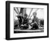 Two Sikh Men Sitting on a Dock, Circa 1913-Asahel Curtis-Framed Giclee Print