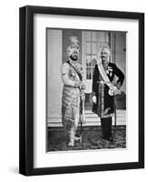 Two Sikh Princes of the Punjab, 20th July 1918 (B/W Photo)-English Photographer-Framed Premium Giclee Print