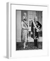 Two Sikh Princes of the Punjab, 20th July 1918 (B/W Photo)-English Photographer-Framed Giclee Print