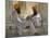 Two Sikhs Priests with Orange Turbans, Golden Temple, Punjab State-Eitan Simanor-Mounted Photographic Print