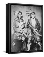 Two Sioux Chiefs, 1862-null-Framed Stretched Canvas