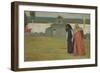 Two Sisters, 1923 (Oil on Canvas)-Mikhail Vasilievich Nesterov-Framed Giclee Print