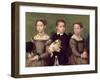 Two Sisters and a Brother of the Artist-Sofonisba Anguissola-Framed Giclee Print