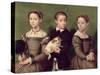 Two Sisters and a Brother of the Artist-Sofonisba Anguissola-Stretched Canvas