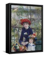 Two Sisters (On the Terrace), 1881-Pierre-Auguste Renoir-Framed Stretched Canvas