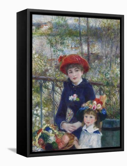 Two Sisters (On the Terrace), 1881-Pierre-Auguste Renoir-Framed Stretched Canvas