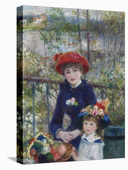 Two Sisters (On the Terrace), 1881-Pierre-Auguste Renoir-Stretched Canvas