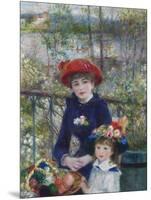 Two Sisters (On the Terrace), 1881-Pierre-Auguste Renoir-Mounted Giclee Print