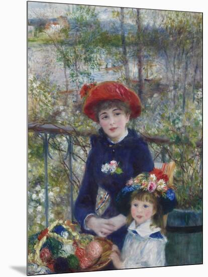 Two Sisters (On the Terrace), 1881-Pierre-Auguste Renoir-Mounted Giclee Print