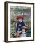 Two Sisters (On the Terrace), 1881-Pierre-Auguste Renoir-Framed Giclee Print