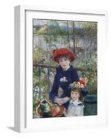 Two Sisters (On the Terrace), 1881-Pierre-Auguste Renoir-Framed Giclee Print