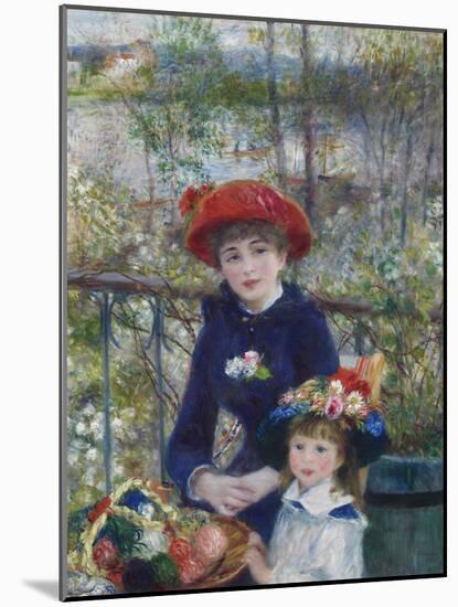 Two Sisters (On the Terrace), 1881-Pierre-Auguste Renoir-Mounted Giclee Print