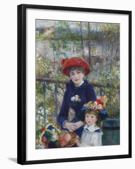 Two Sisters (On the Terrace), 1881-Pierre-Auguste Renoir-Framed Giclee Print