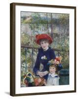 Two Sisters (On the Terrace), 1881-Pierre-Auguste Renoir-Framed Giclee Print