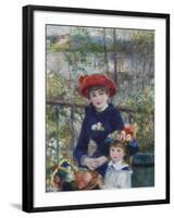 Two Sisters (On the Terrace), 1881-Pierre-Auguste Renoir-Framed Giclee Print