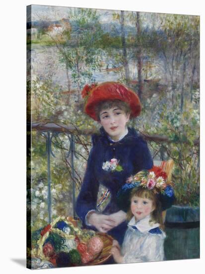 Two Sisters (On the Terrace), 1881-Pierre-Auguste Renoir-Stretched Canvas