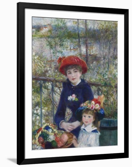 Two Sisters (On the Terrace), 1881-Pierre-Auguste Renoir-Framed Giclee Print