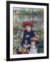 Two Sisters (On the Terrace), 1881-Pierre-Auguste Renoir-Framed Giclee Print