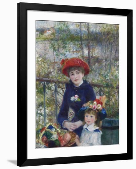 Two Sisters (On the Terrace), 1881-Pierre-Auguste Renoir-Framed Giclee Print