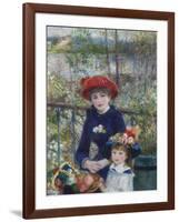 Two Sisters (On the Terrace), 1881-Pierre-Auguste Renoir-Framed Giclee Print