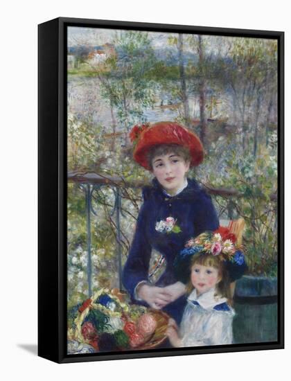 Two Sisters (On the Terrace), 1881-Pierre-Auguste Renoir-Framed Stretched Canvas