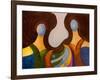 Two Sisters Presenting a Very Strange Finding, 2007-Jan Groneberg-Framed Giclee Print