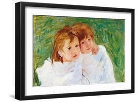 Two Sisters-Mary Cassatt-Framed Art Print