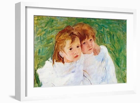 Two Sisters-Mary Cassatt-Framed Art Print