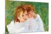 Two Sisters-Mary Cassatt-Mounted Premium Giclee Print