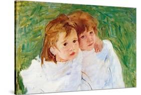 Two Sisters-Mary Cassatt-Stretched Canvas