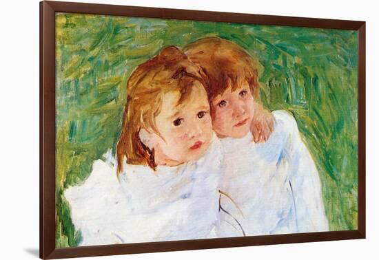 Two Sisters-Mary Cassatt-Framed Art Print