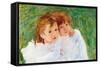 Two Sisters-Mary Cassatt-Framed Stretched Canvas