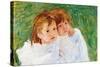 Two Sisters-Mary Cassatt-Stretched Canvas