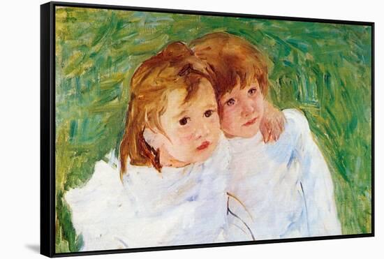 Two Sisters-Mary Cassatt-Framed Stretched Canvas